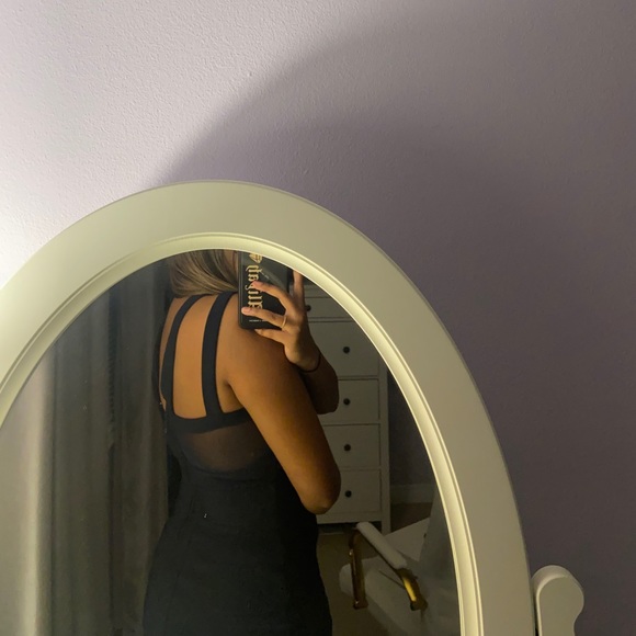 Mesh Strappy Bodycon Mini Dress - Picture 3 of 6